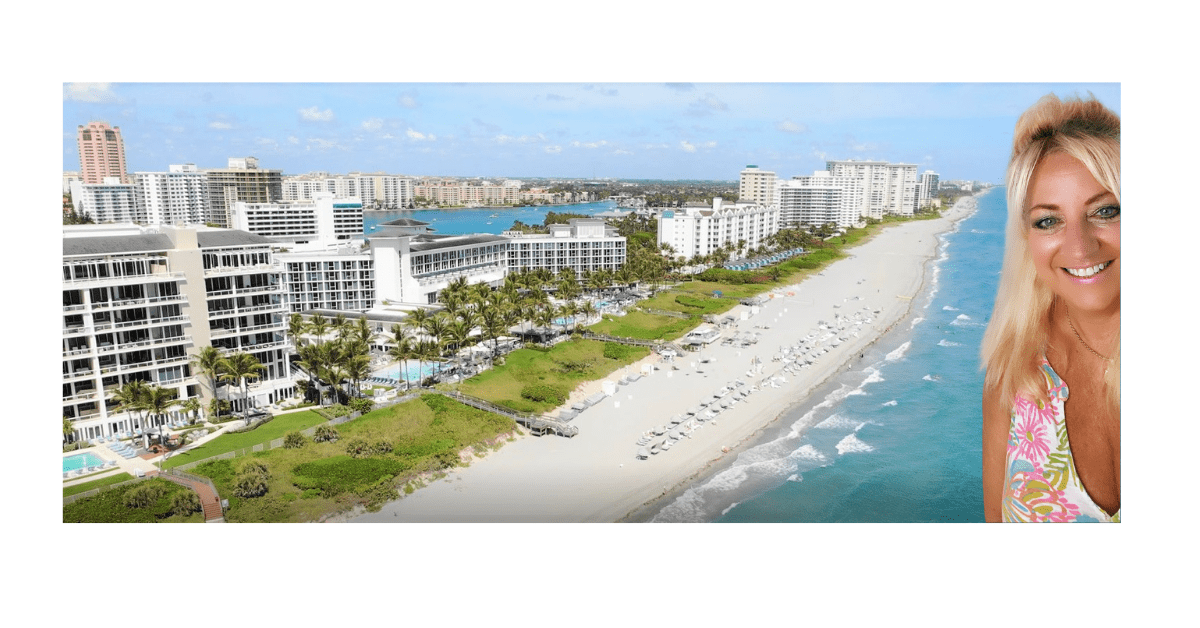 Drone view of Boca Raton