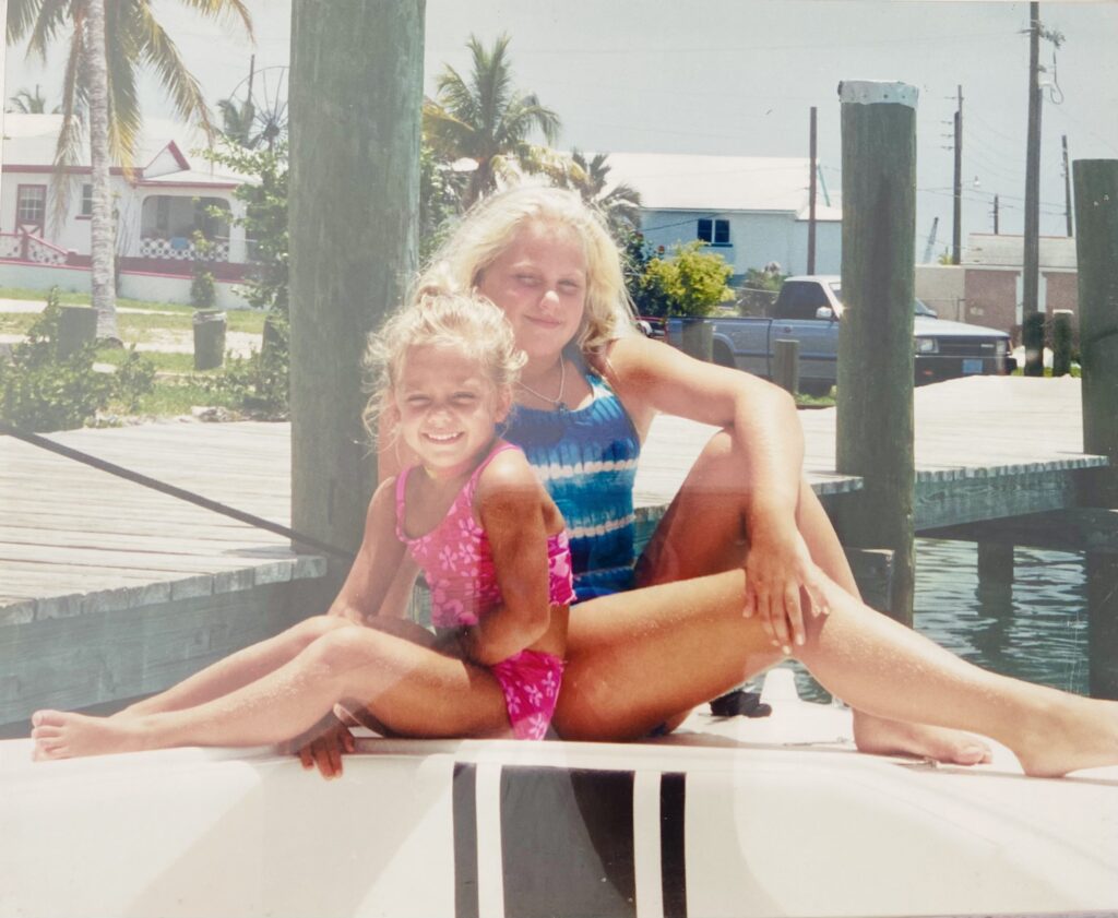 Spanish Wells Bahamas 2 girls 