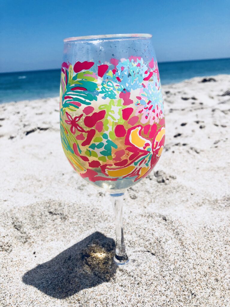 Wine at the beach 