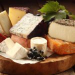Delicious gourmet cheese platter