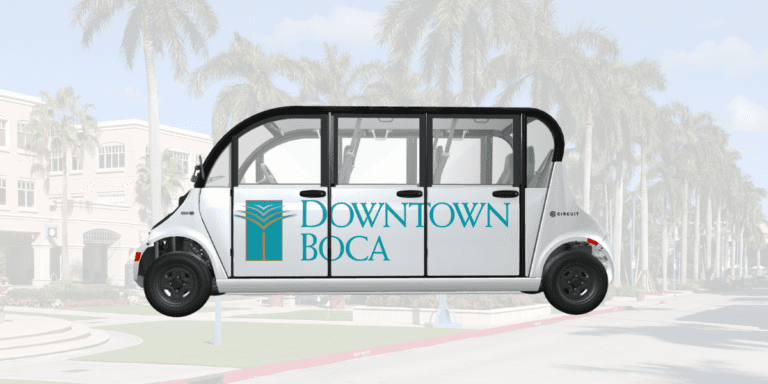 Explore Downtown Boca with the New Boca Connect Shuttle