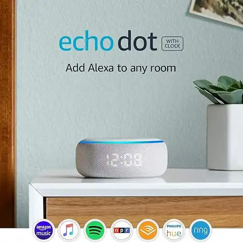 Echo Dot (3rd Gen) - Smart speaker with clock and Alexa - Sandstone