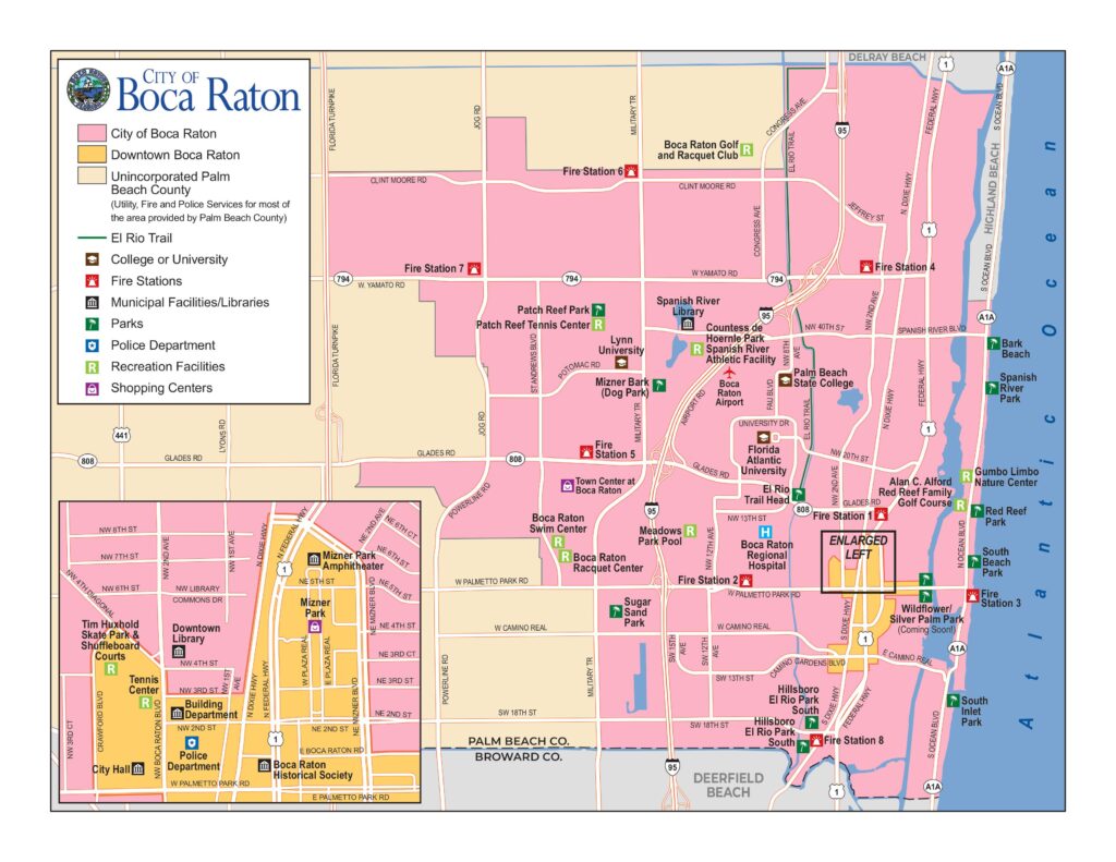City of Boca Raton Map