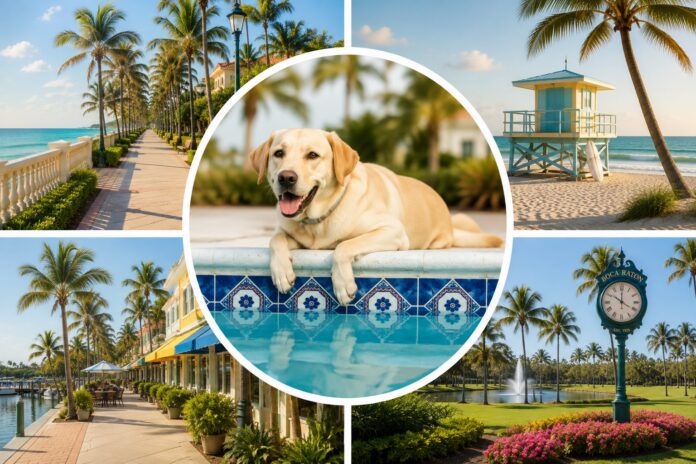Dog Friendly Locations and yellow lab